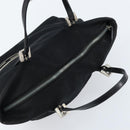 FENDI Hand Bag Nylon Black Silver Auth bs33538-6