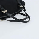 FENDI Hand Bag Nylon Black Silver Auth bs33538-7