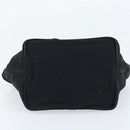 FENDI Hand Bag Nylon Black Silver Auth bs33538-5