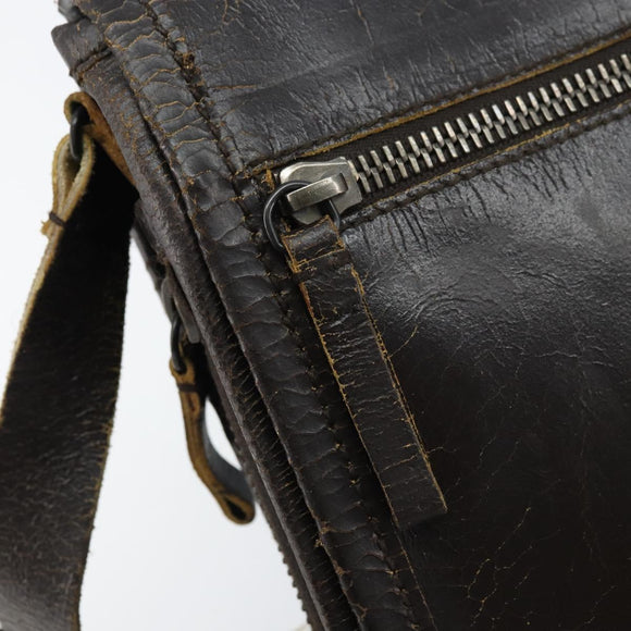 Miu Miu Shoulder Bag Leather Brown Auth bs33539