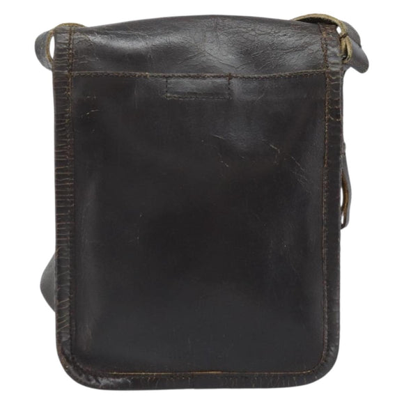 Miu Miu Shoulder Bag Leather Brown Auth bs33539