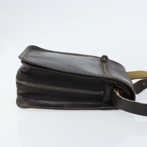 Miu Miu Shoulder Bag Leather Brown Auth bs33539