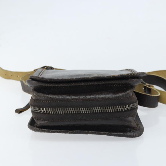 Miu Miu Shoulder Bag Leather Brown Auth bs33539