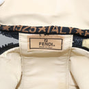 FENDI Hand Bag Canvas Black Gold Auth bs33540-10