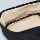 FENDI Hand Bag Canvas Black Gold Auth bs33540-20