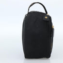 FENDI Hand Bag Canvas Black Gold Auth bs33540-3