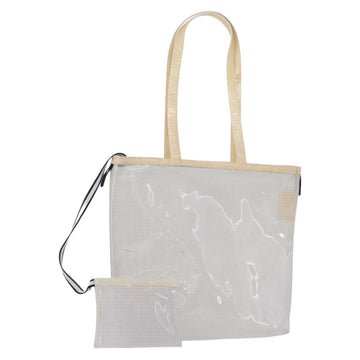 Miu Miu Tote Bag Vinyl Clear Auth bs33541