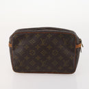 LOUIS VUITTON Monogram Taiga Clutch Bag 3 Set Grizzly LV Auth bs33543-10