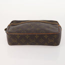 LOUIS VUITTON Monogram Taiga Clutch Bag 3 Set Grizzly LV Auth bs33543-13
