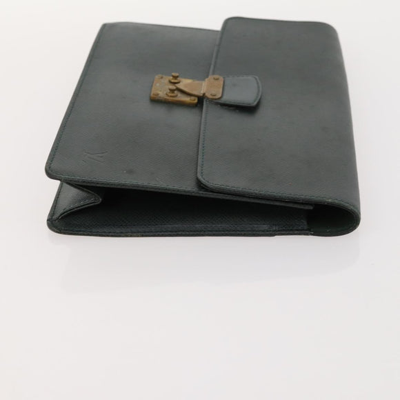 LOUIS VUITTON Monogram Taiga Clutch Bag 3 Set Grizzly LV Auth bs33543