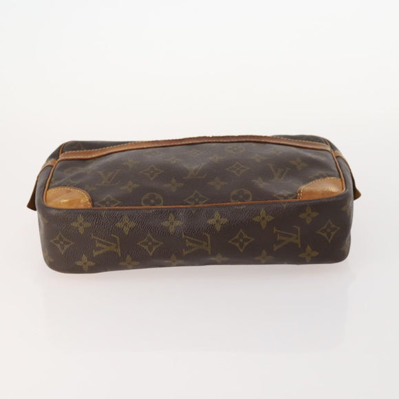 LOUIS VUITTON Monogram Taiga Clutch Bag 3 Set Grizzly LV Auth bs33543