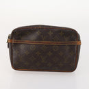 LOUIS VUITTON Monogram Taiga Clutch Bag 3 Set Grizzly LV Auth bs33543-9