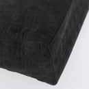 Christian Dior Canage Hand Bag Nylon Black Gold Auth bs33545-9