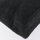 Christian Dior Canage Hand Bag Nylon Black Gold Auth bs33545-15