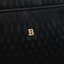 BALLY Chain Shoulder Bag Suede Black Gold Auth bs33547-16