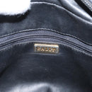 BALLY Chain Shoulder Bag Suede Black Gold Auth bs33547-17