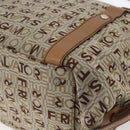Salvatore Ferragamo Tote Bag Canvas Beige Auth bs33551-9