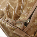 BOTTEGA VENETA Hand Bag Coated Canvas Beige Gold Auth bs33556-15