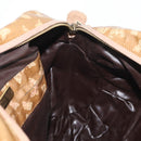 BOTTEGA VENETA Hand Bag Coated Canvas Beige Gold Auth bs33556-18