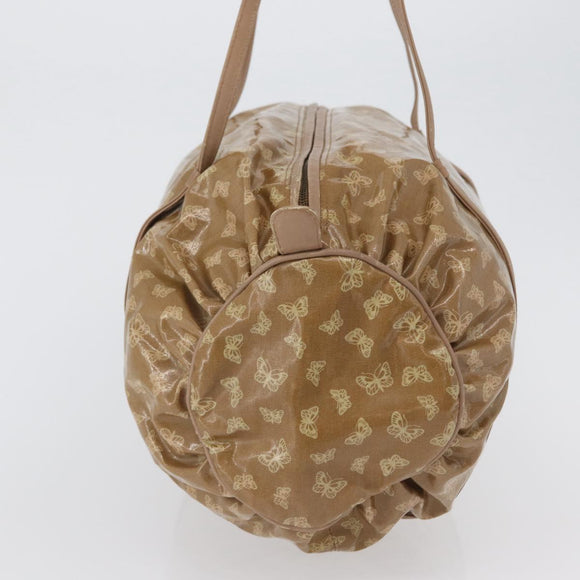 BOTTEGA VENETA Hand Bag Coated Canvas Beige Gold Auth bs33556