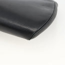 CARTIER Pouch Clutch Bag Leather set Black Gold Auth bs33557-15