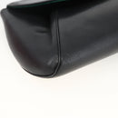 CARTIER Pouch Clutch Bag Leather set Black Gold Auth bs33557-14