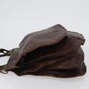 BOTTEGA VENETA Shoulder Bag Leather Brown Auth bs33558-4