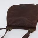 BOTTEGA VENETA Shoulder Bag Leather Brown Auth bs33558-6