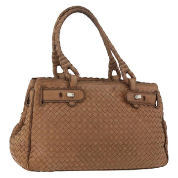 BOTTEGA VENETA Hand Bag Leather Brown Auth bs33559