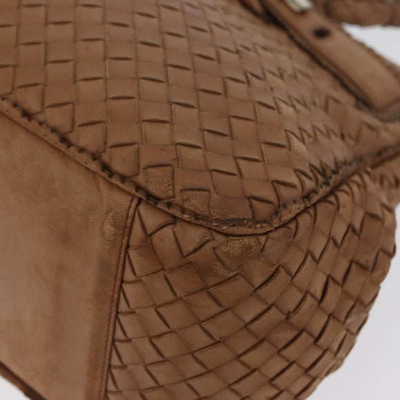 BOTTEGA VENETA Hand Bag Leather Brown Auth bs33559