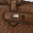 BOTTEGA VENETA Hand Bag Leather Brown Auth bs33559-10