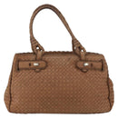 BOTTEGA VENETA Hand Bag Leather Brown Auth bs33559-13