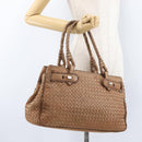 BOTTEGA VENETA Hand Bag Leather Brown Auth bs33559-22