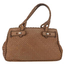 BOTTEGA VENETA Hand Bag Leather Brown Auth bs33559-2