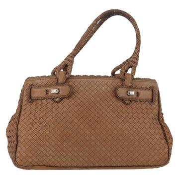 BOTTEGA VENETA Hand Bag Leather Brown Auth bs33559 - 0
