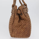BOTTEGA VENETA Hand Bag Leather Brown Auth bs33559-3