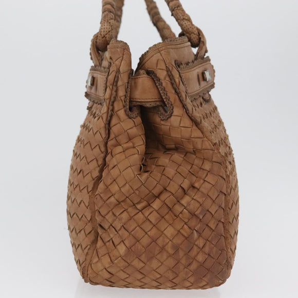 BOTTEGA VENETA Hand Bag Leather Brown Auth bs33559