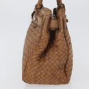 BOTTEGA VENETA Hand Bag Leather Brown Auth bs33559-4