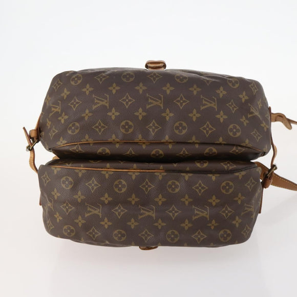 LOUIS VUITTON Monogram Saumur 35 Shoulder Bag M42254 LV Auth bs33561