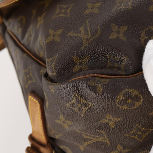 LOUIS VUITTON Monogram Saumur 35 Shoulder Bag M42254 LV Auth bs33561