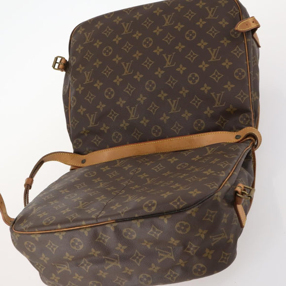 LOUIS VUITTON Monogram Saumur 35 Shoulder Bag M42254 LV Auth bs33561
