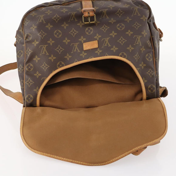 LOUIS VUITTON Monogram Saumur 35 Shoulder Bag M42254 LV Auth bs33561