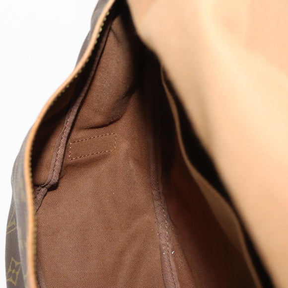 LOUIS VUITTON Monogram Saumur 35 Shoulder Bag M42254 LV Auth bs33561