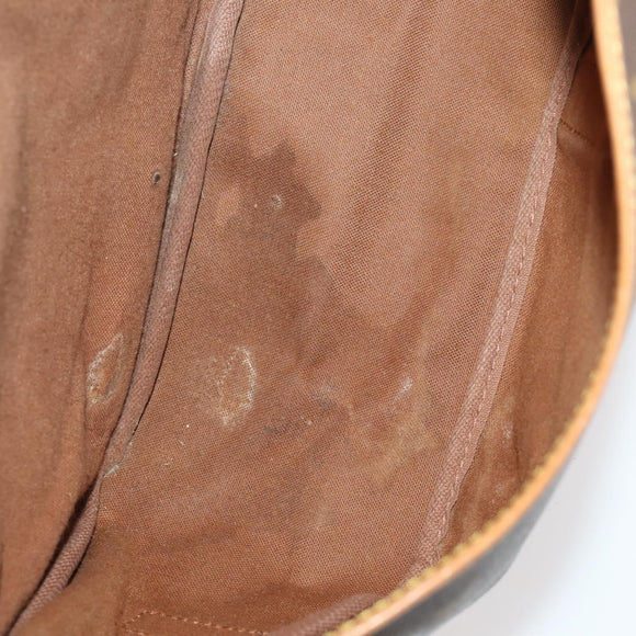 LOUIS VUITTON Monogram Saumur 35 Shoulder Bag M42254 LV Auth bs33561
