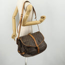 LOUIS VUITTON Monogram Saumur 35 Shoulder Bag M42254 LV Auth bs33561-28