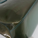 LOUIS VUITTON Monogram Vernis Wilshire PM Bag Blue Lagon M91724 LV Auth bs33564-9