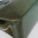 LOUIS VUITTON Monogram Vernis Wilshire PM Bag Blue Lagon M91724 LV Auth bs33564-15