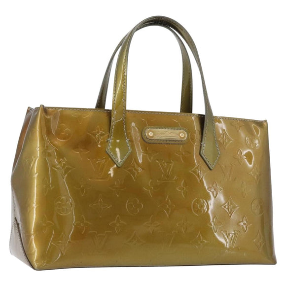LOUIS VUITTON Monogram Vernis Wilshire PM Tasche Gris Art Deco M91627 Auth bs33565