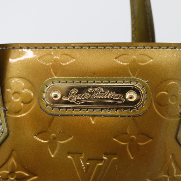 LOUIS VUITTON Monogram Vernis Wilshire PM Tasche Gris Art Deco M91627 Auth bs33565