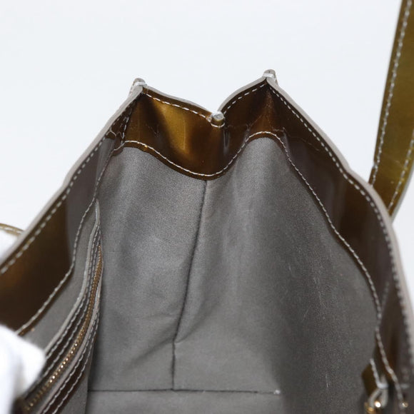 LOUIS VUITTON Monogram Vernis Wilshire PM Tasche Gris Art Deco M91627 Auth bs33565